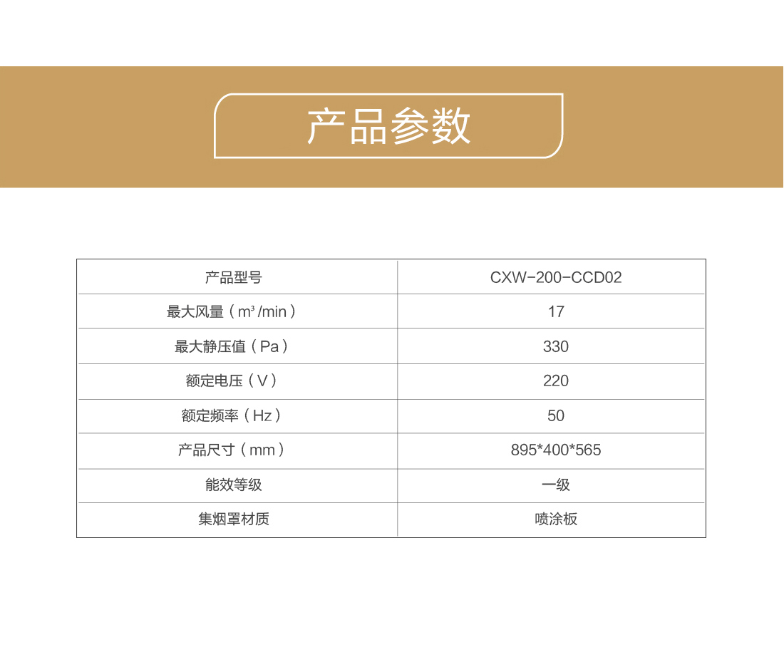 近風(fēng)者抽油煙(yān)機CXW-200-CCD02